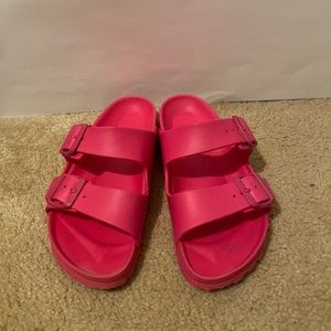 Birkenstock Arizona waterproof slide in pink